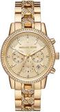 Michael Kors Women's Watch RITZ, 41 mm case size, Chronograph movement, Stainless Steel strap